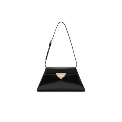 PRADA BRUSHED LEATHER HANDBAG 1BD343 (28.5*14*7cm) 